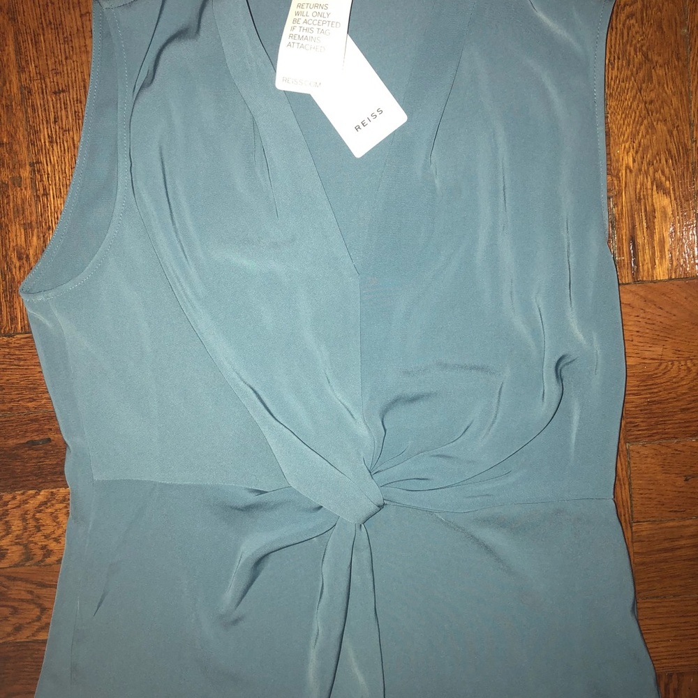 Reiss Orion-Blue Twist Top - Picture 4 of 4